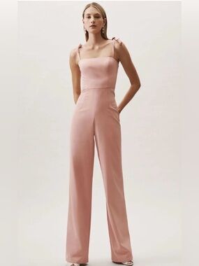 Theia Trinity Blush Jumpsuit